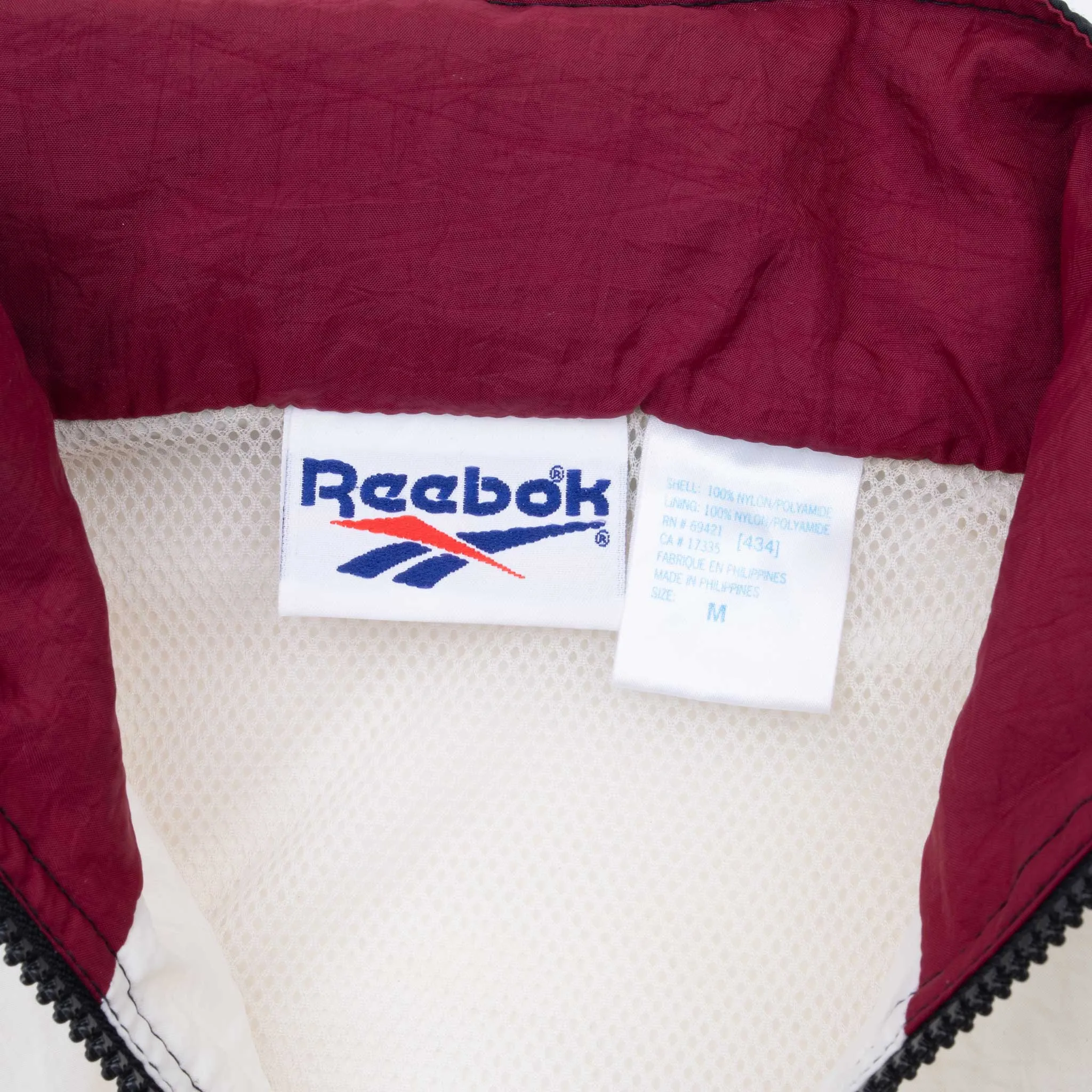VINTAGE REEBOK WINDBREAKER JACKET 1990S MEDIUM