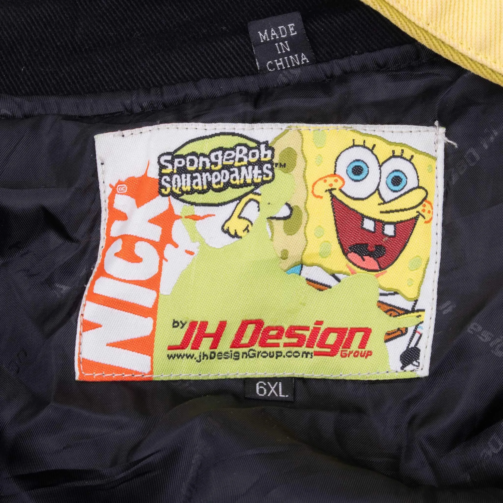 VINTAGE SPONGE BOB JEFF HAMILTON NASCAR RACING JACKET 2006 6XL