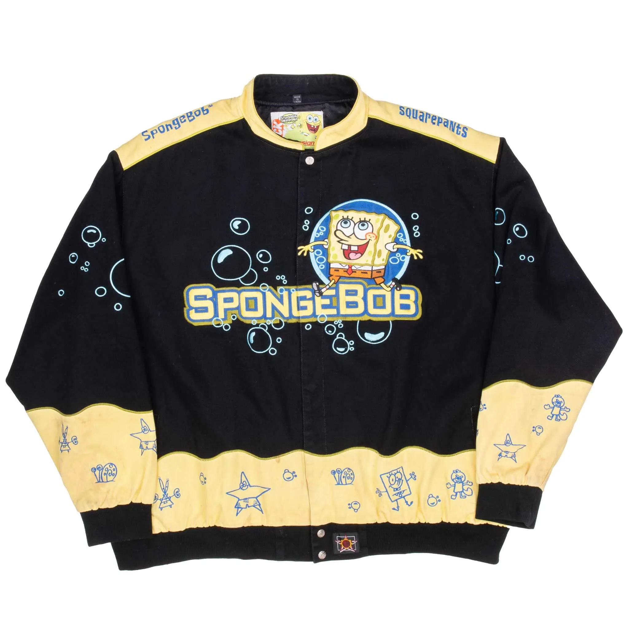 VINTAGE SPONGE BOB JEFF HAMILTON NASCAR RACING JACKET 2006 6XL