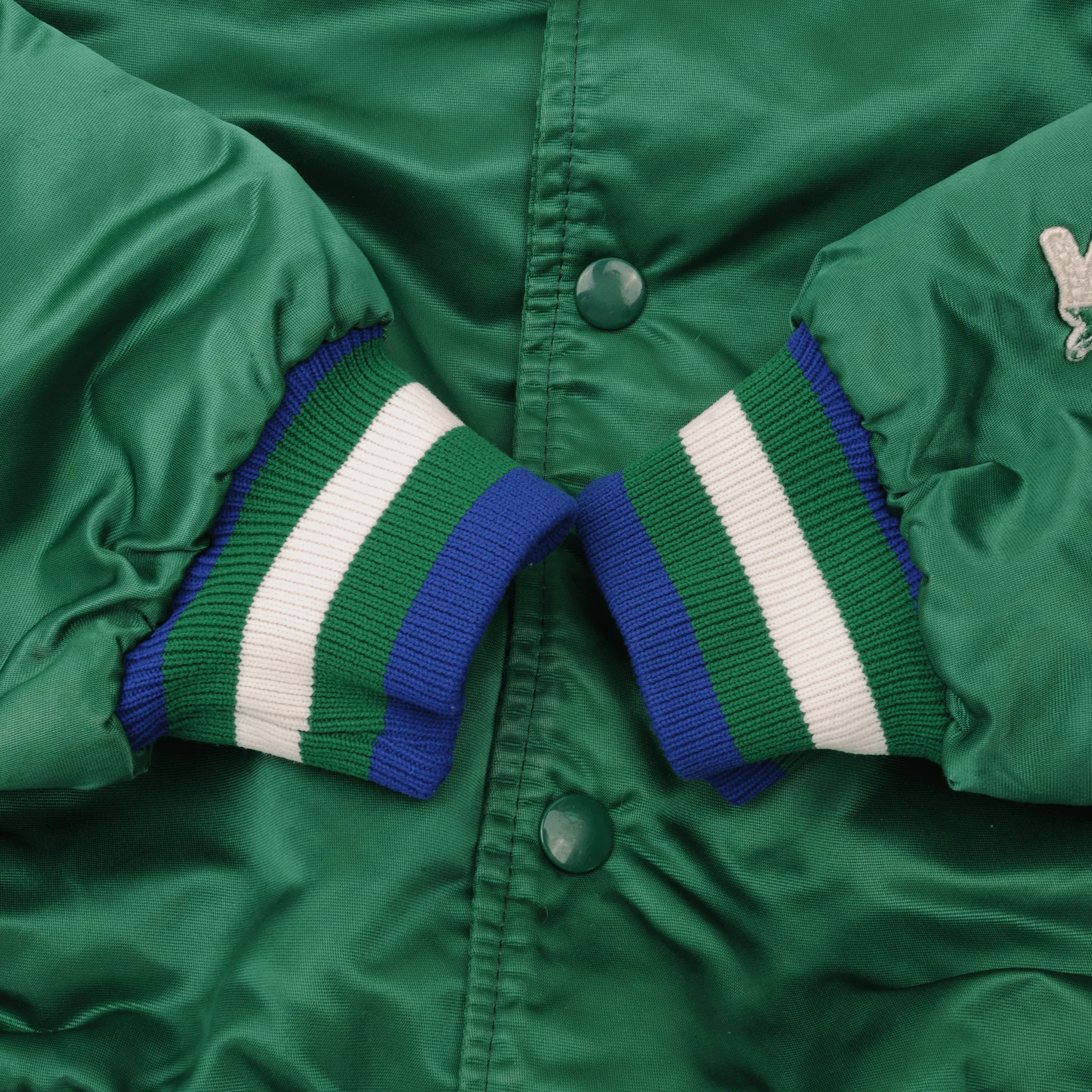 VINTAGE STARTER NBA DALLAS MAVERICKS SATEEN JACKET 1990S XL MADE USA