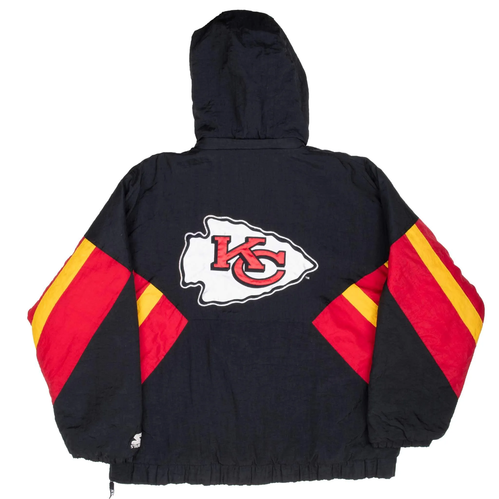 VINTAGE STARTER NFL KANSAS CITY CHIEFS PULLOVER JACKET 1990S XL