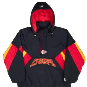 VINTAGE STARTER NFL KANSAS CITY CHIEFS PULLOVER JACKET 1990S XL
