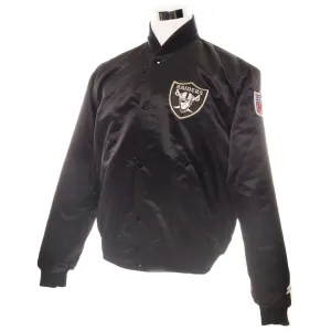 VINTAGE STARTER NFL RAIDERS JACKET SIZE LARGE MADE IN USA