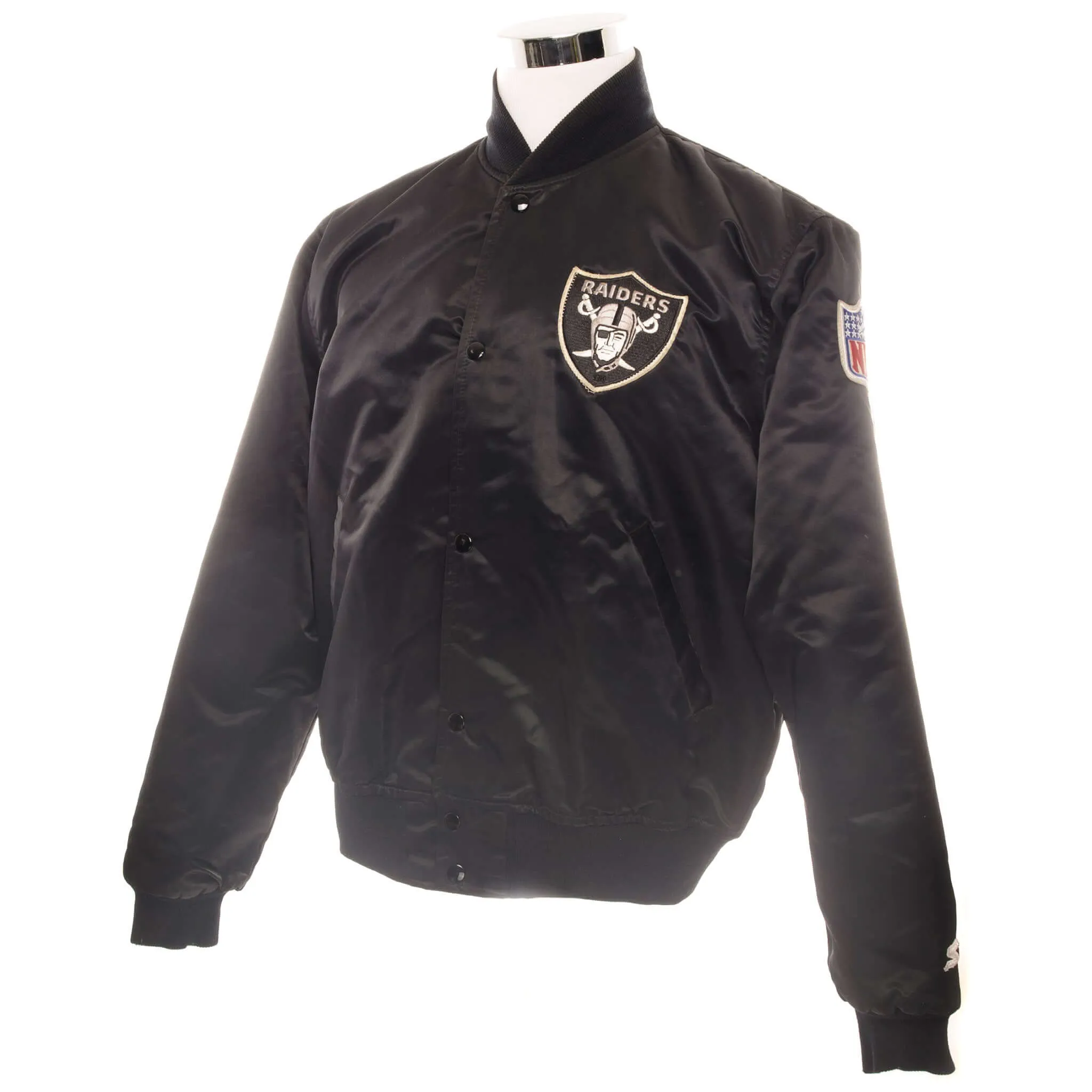 VINTAGE STARTER NFL RAIDERS JACKET SIZE LARGE MADE IN USA