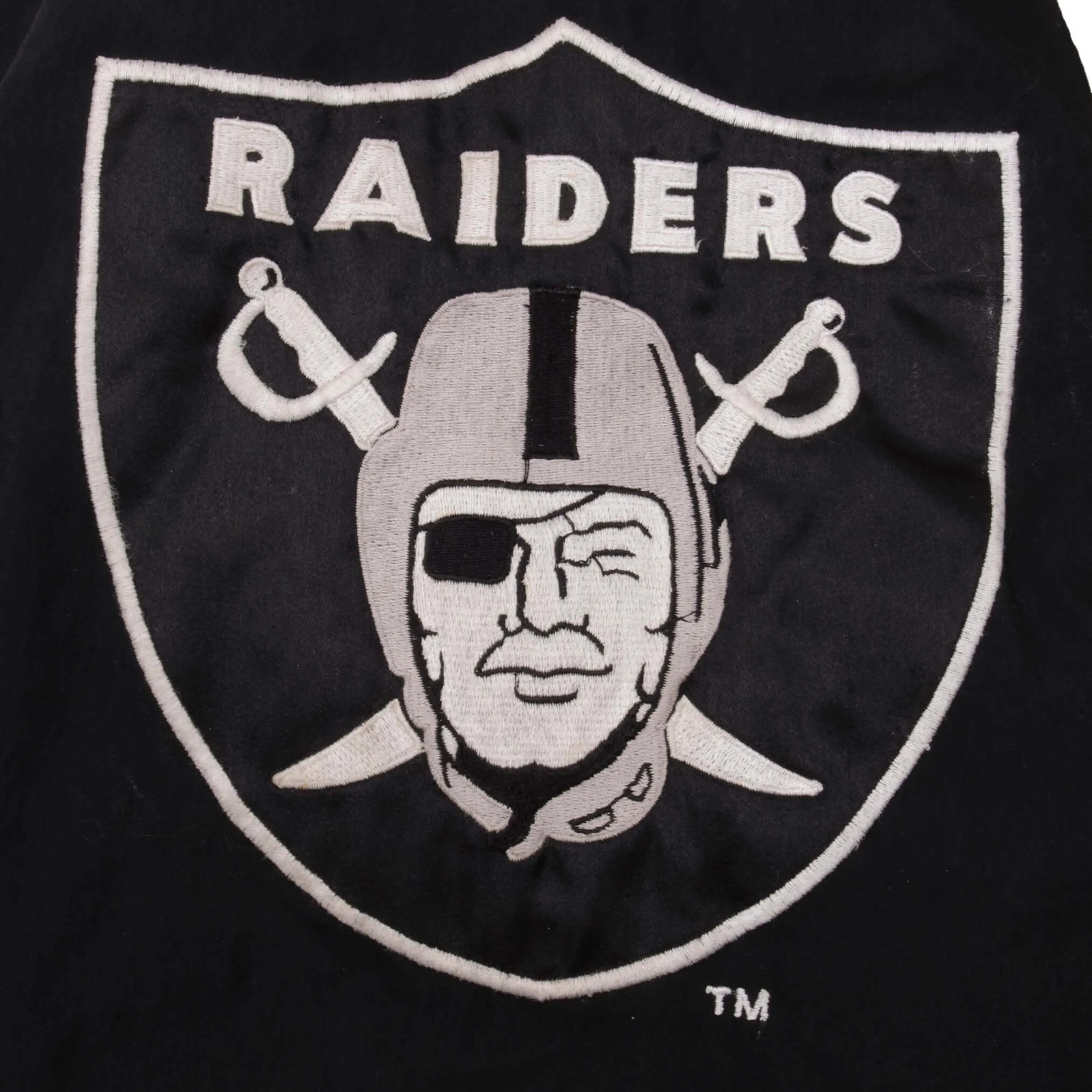 VINTAGE STARTER NFL RAIDERS PRO PLAYER JACKET 1990S SIZE XL MADE IN USA