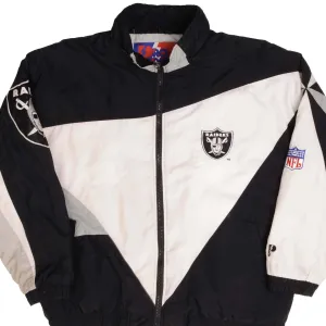 VINTAGE STARTER NFL RAIDERS PRO PLAYER JACKET 1990S SIZE XL MADE IN USA