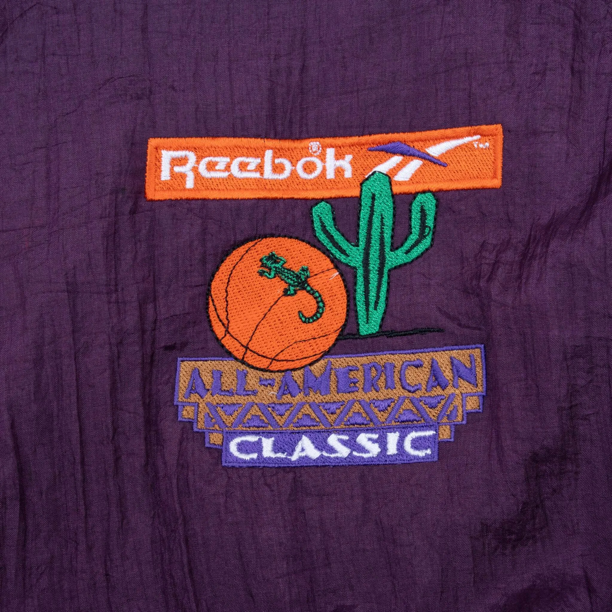 VINTAGE STARTER REEBOK BASKETBALL WINDBREAKER JACKET 1990S XL