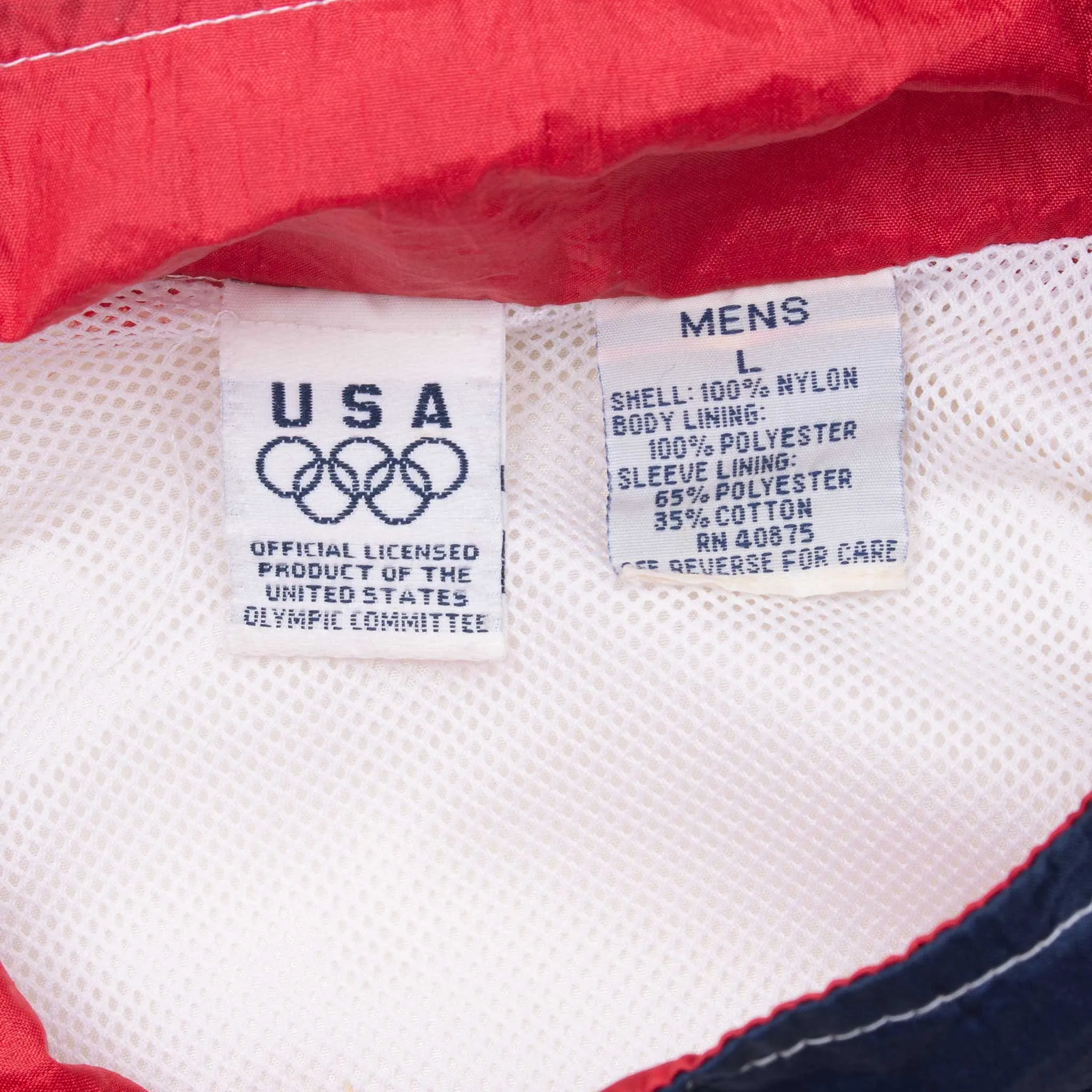 VINTAGE TEAM US OLYMPIC GAME 1990S WINDBREAKER JACKET LARGE