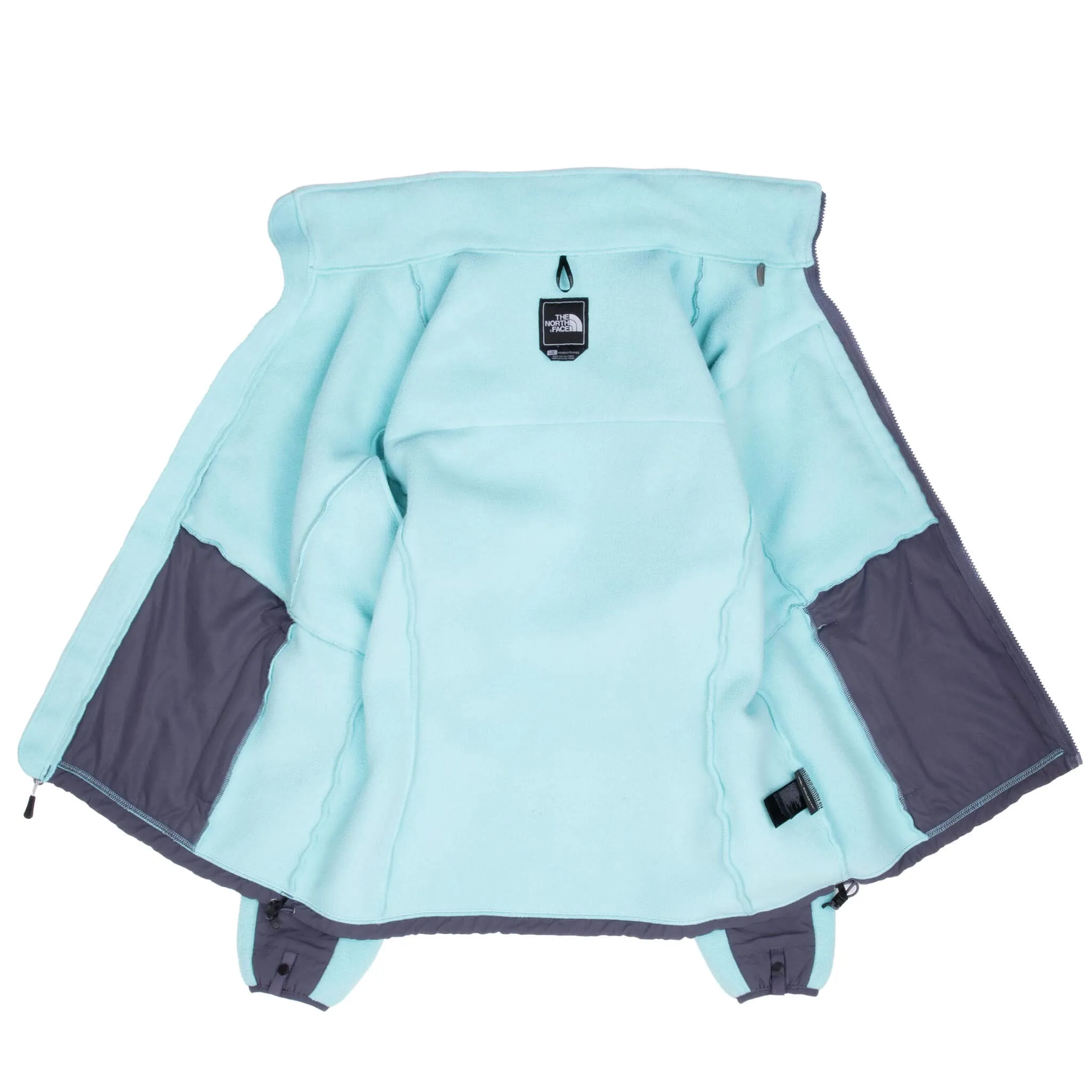 VINTAGE THE NORTH FACE POLARTEC DENALI CYAN FLEECE JACKET 2000S WOMEN LARGE