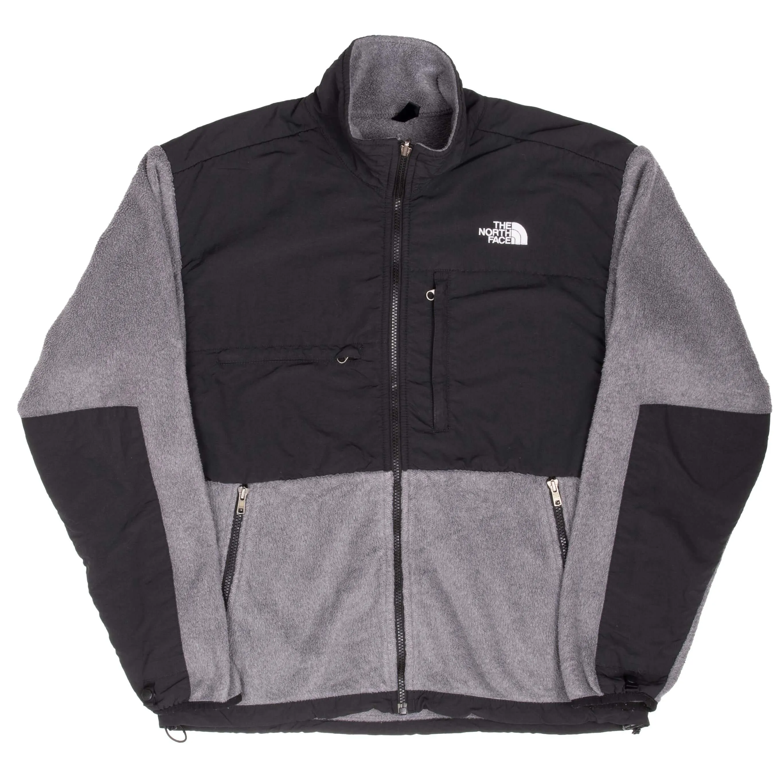 VINTAGE THE NORTH FACE POLARTEC DENALI DARK GREY FLEECE JACKET MEDIUM