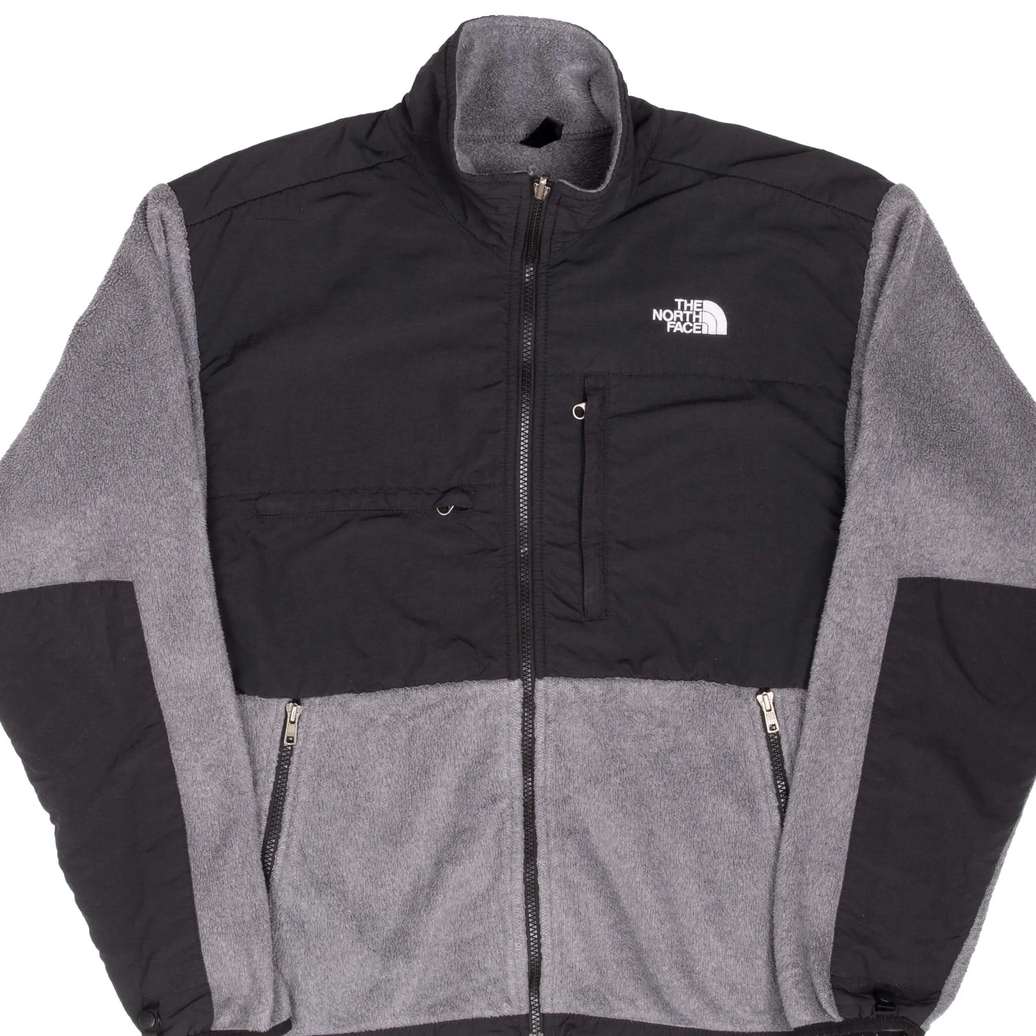VINTAGE THE NORTH FACE POLARTEC DENALI DARK GREY FLEECE JACKET MEDIUM