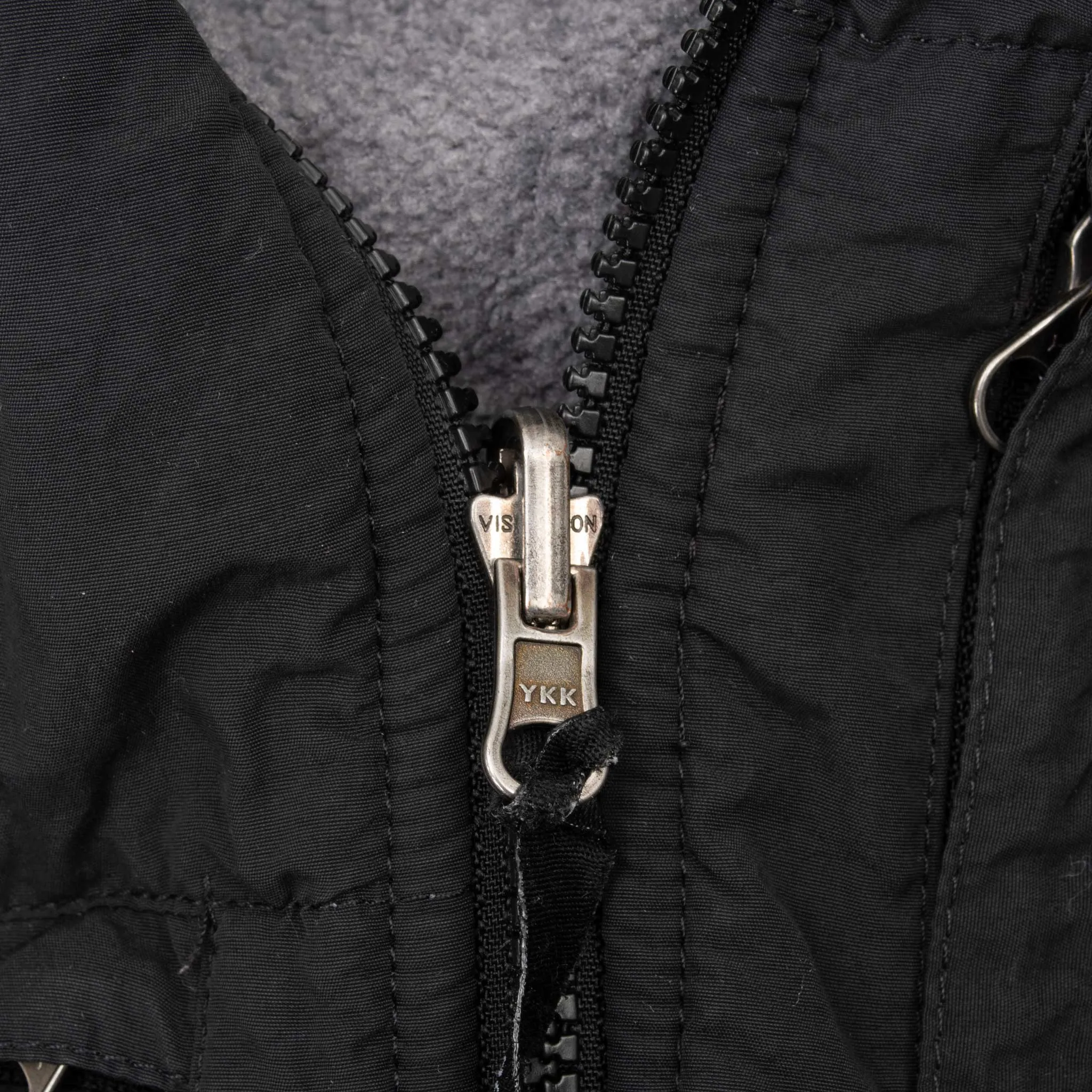 VINTAGE THE NORTH FACE POLARTEC DENALI DARK GREY FLEECE JACKET MEDIUM