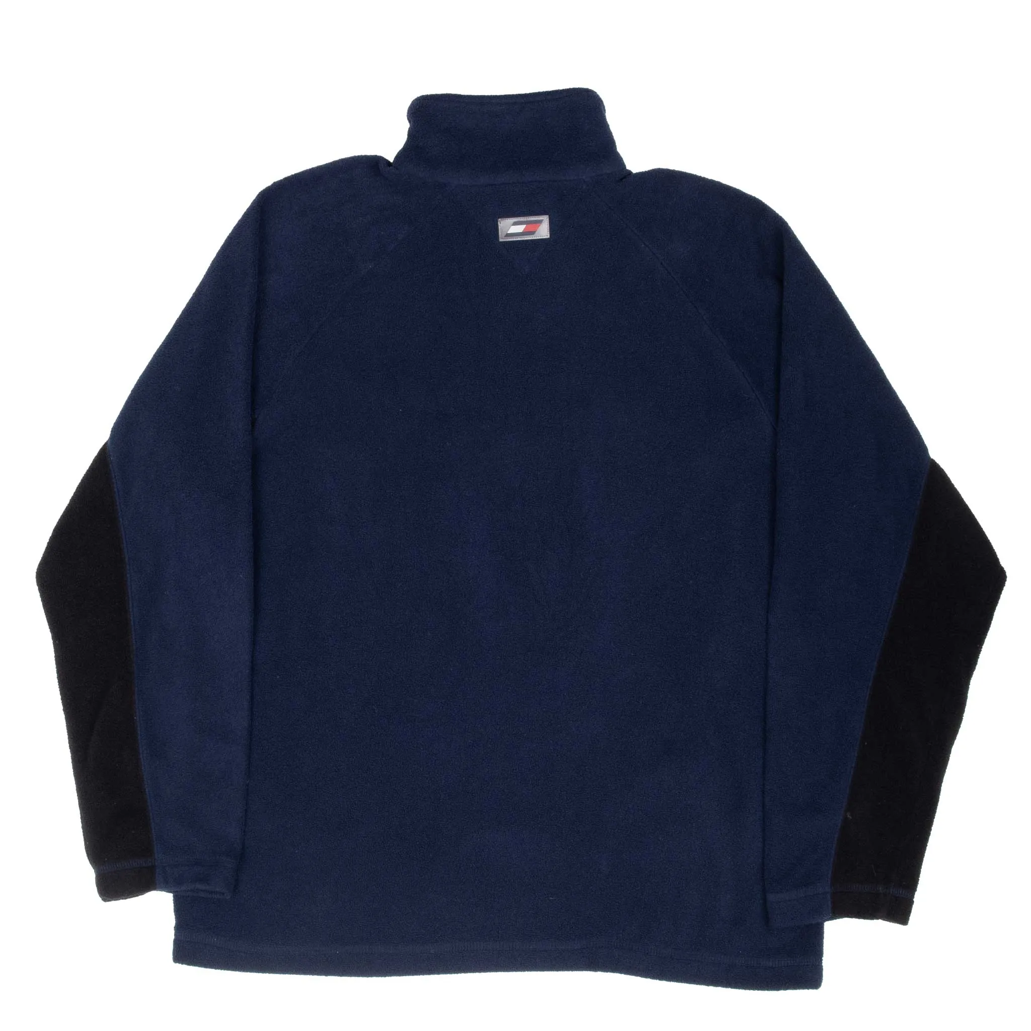 VINTAGE TOMMY HILFIGER ATHLETICS QUARTER ZIP FLEECE JACKET 1990S SMALL