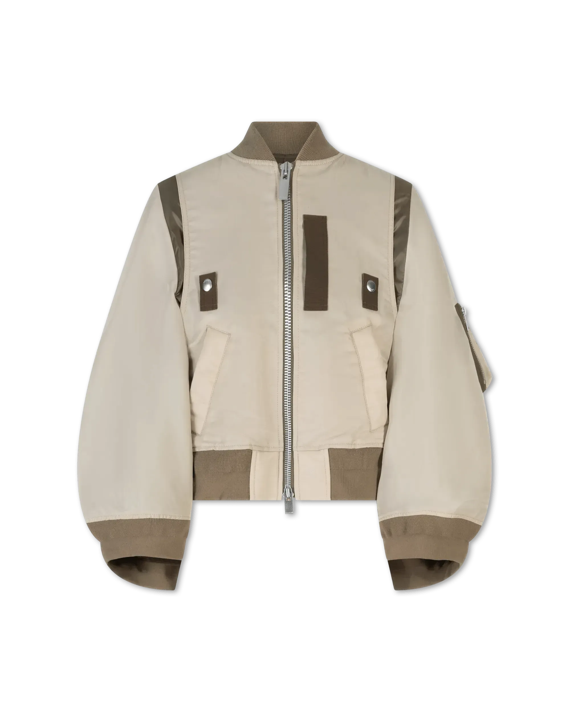 Wide Sleeve Bomber Jacket