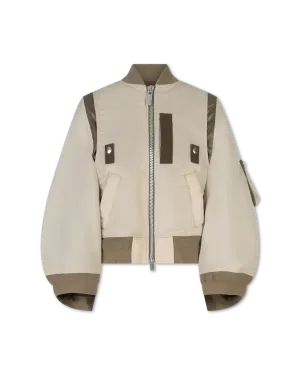 Wide Sleeve Bomber Jacket