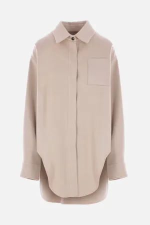 wool and cashmere overshirt