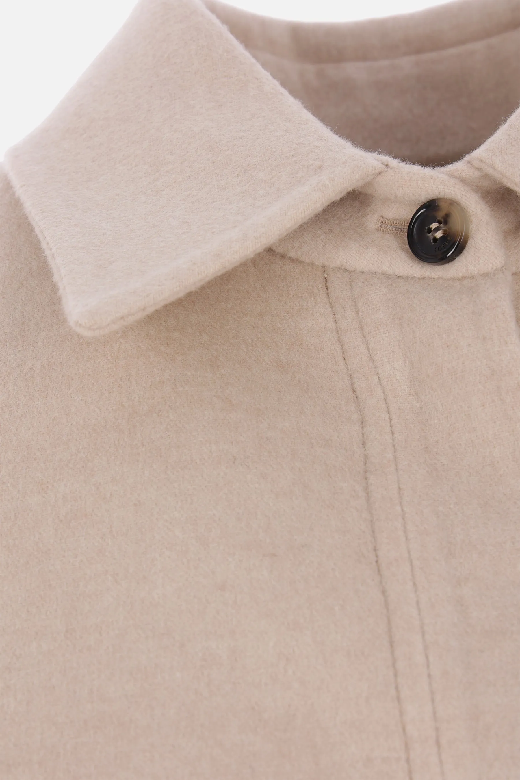 wool and cashmere overshirt