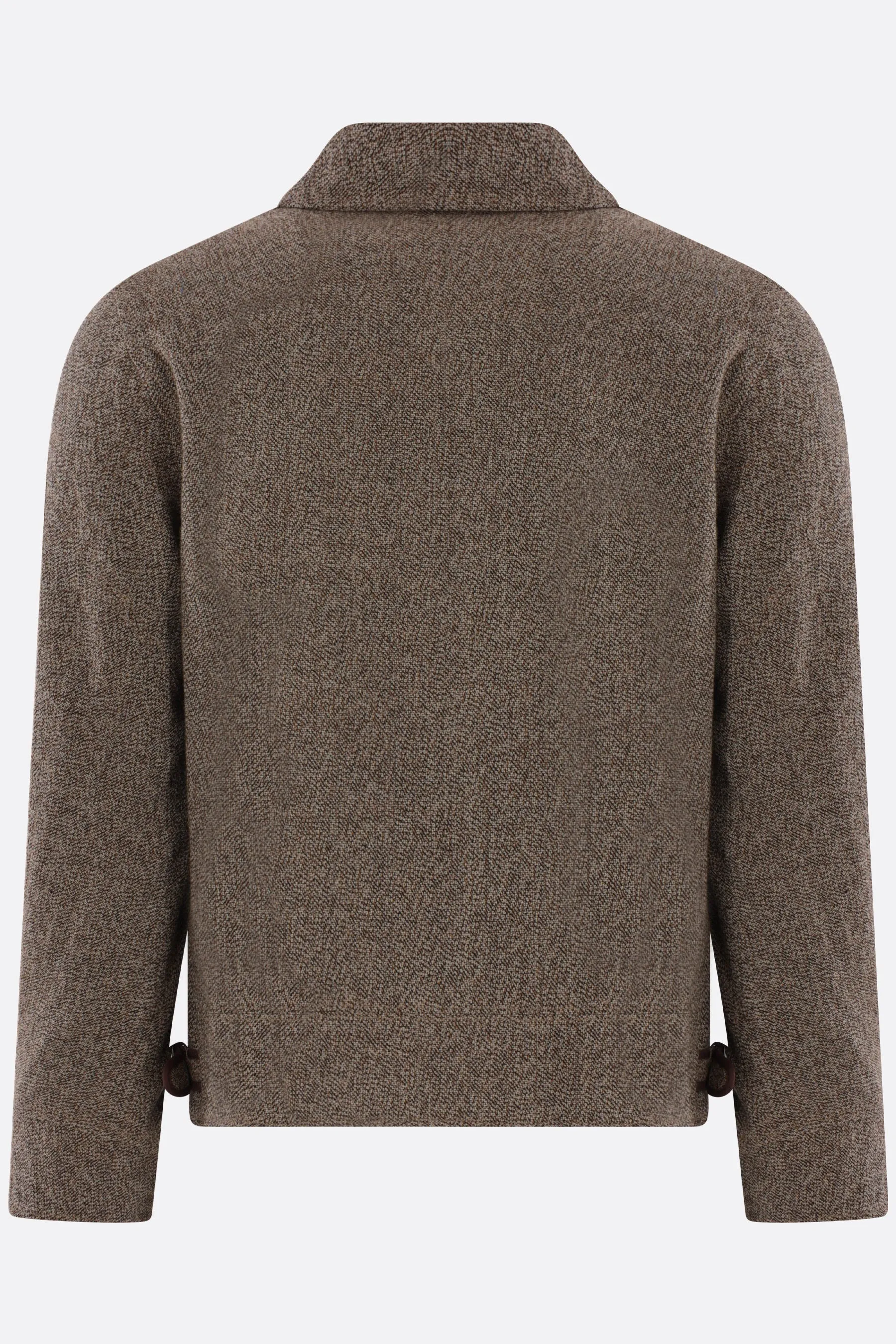 wool full-zip jacket