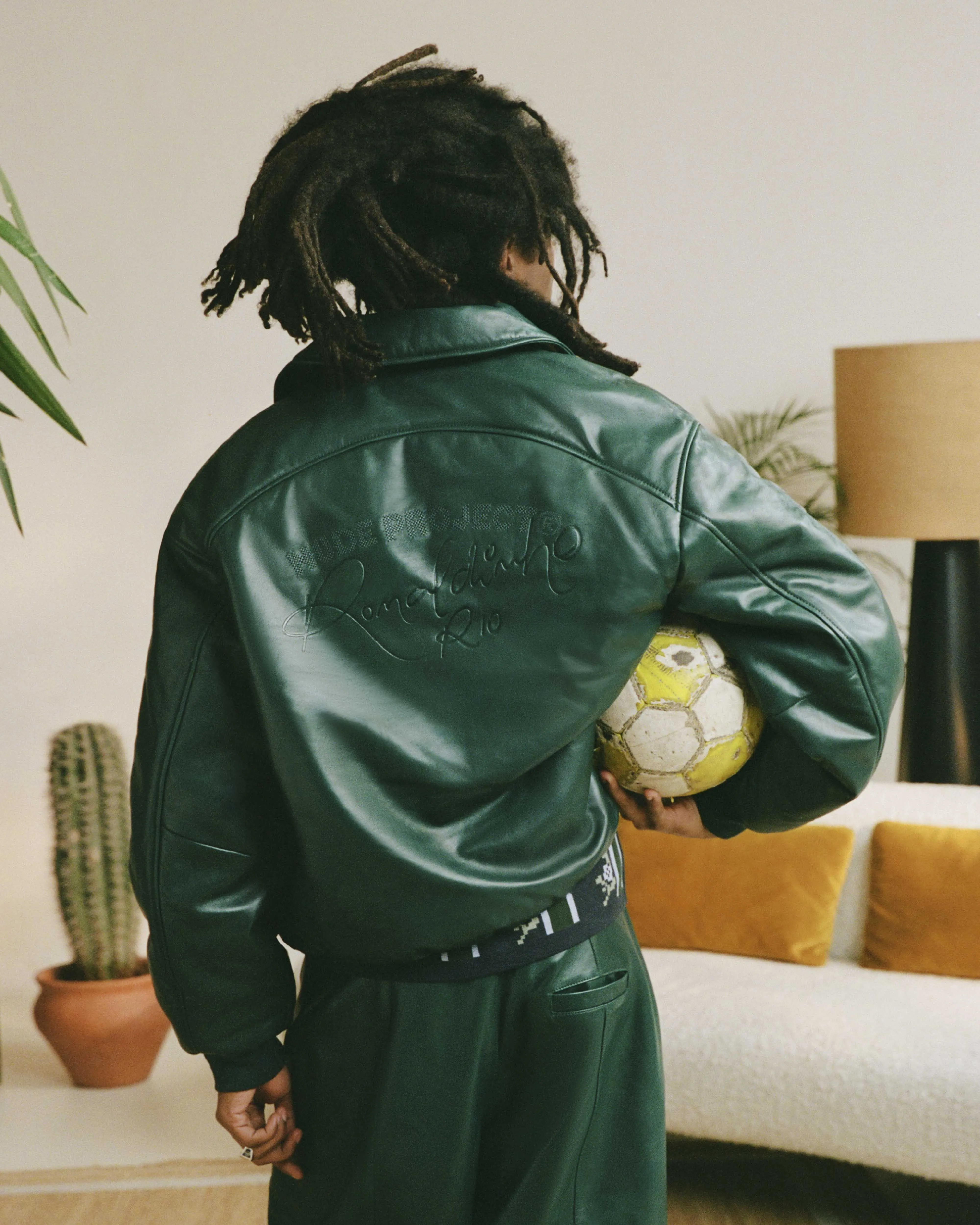 World Cup Leather Bomber Jacket