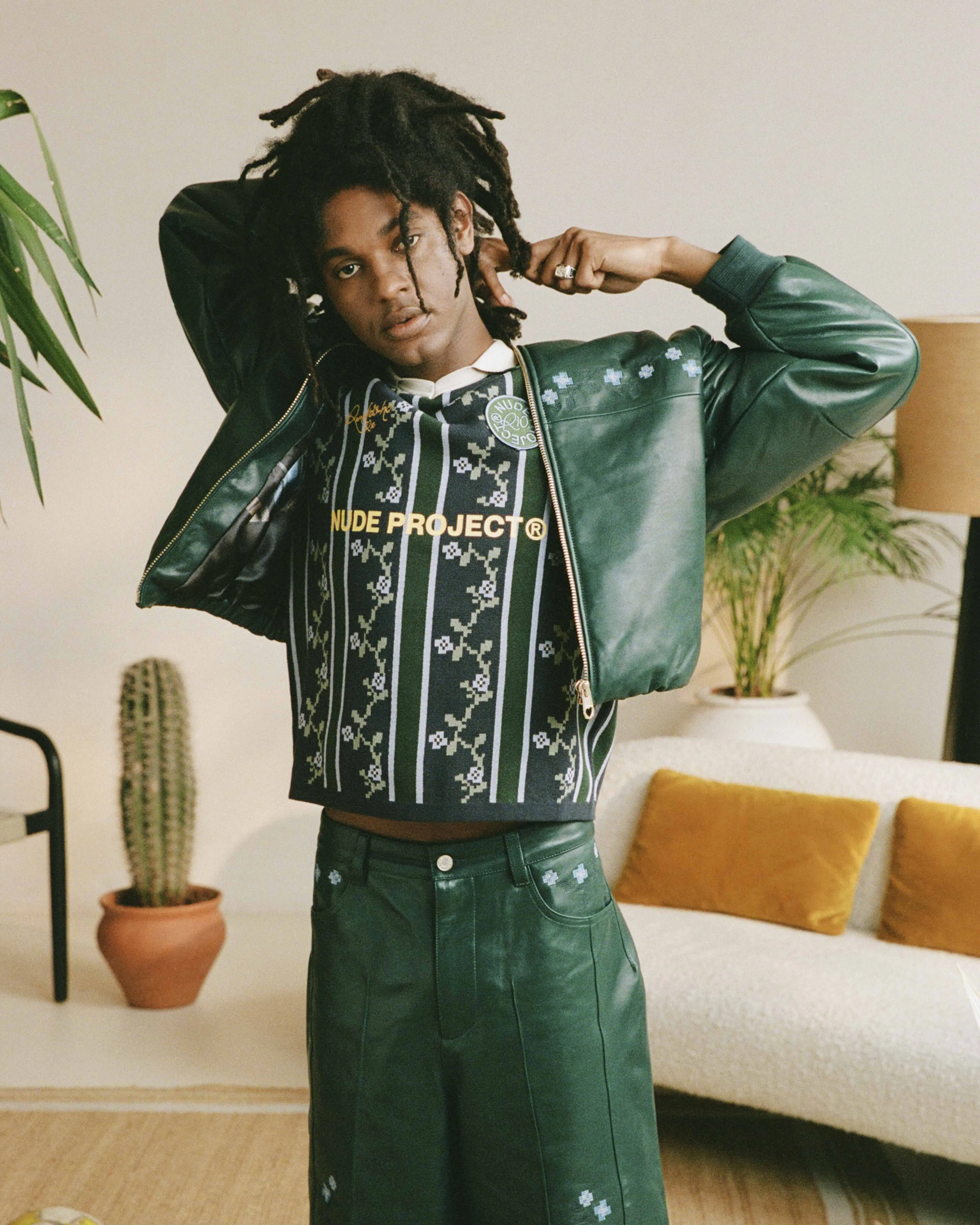 World Cup Leather Bomber Jacket