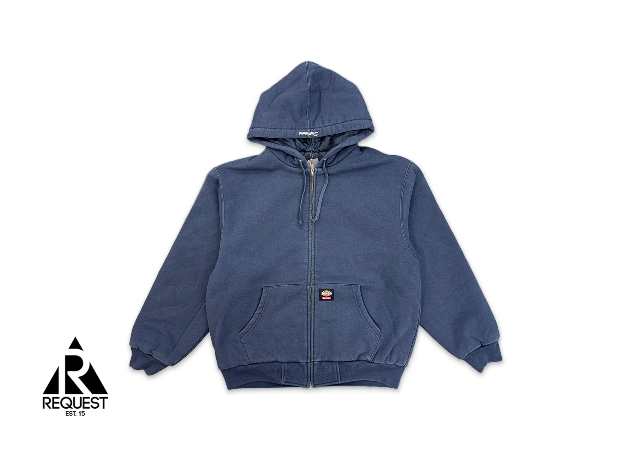 x Dickies Quilted Lined Zip Up Hoodie Navy