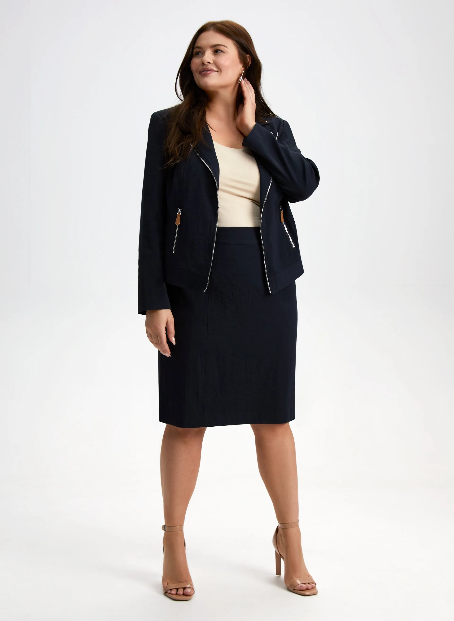 Zipper Detail Jacket