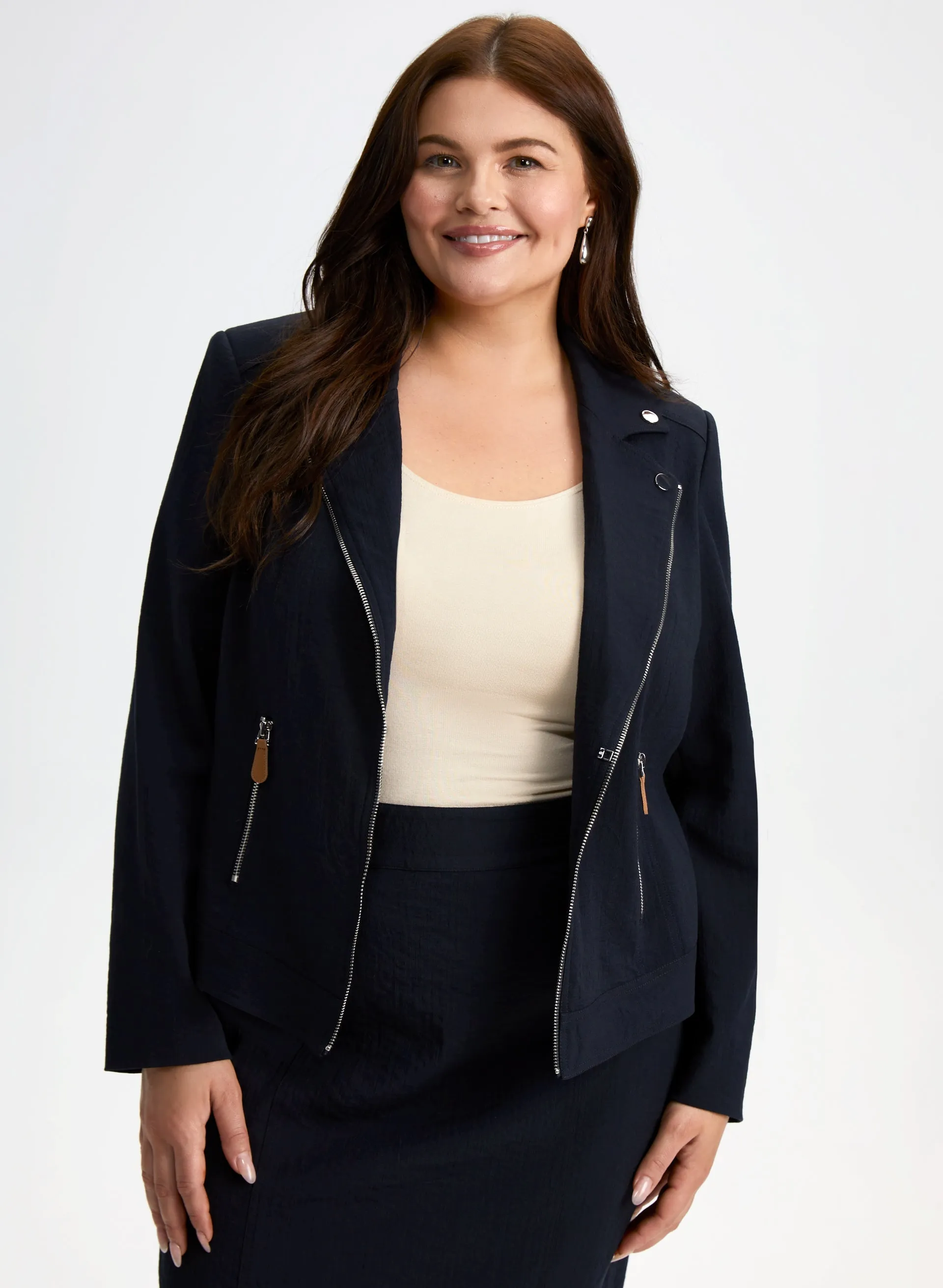 Zipper Detail Jacket